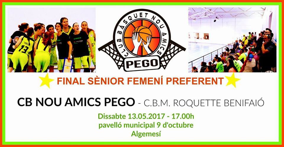 Final de la categoria Sènior femení de Preferent de bàsquet