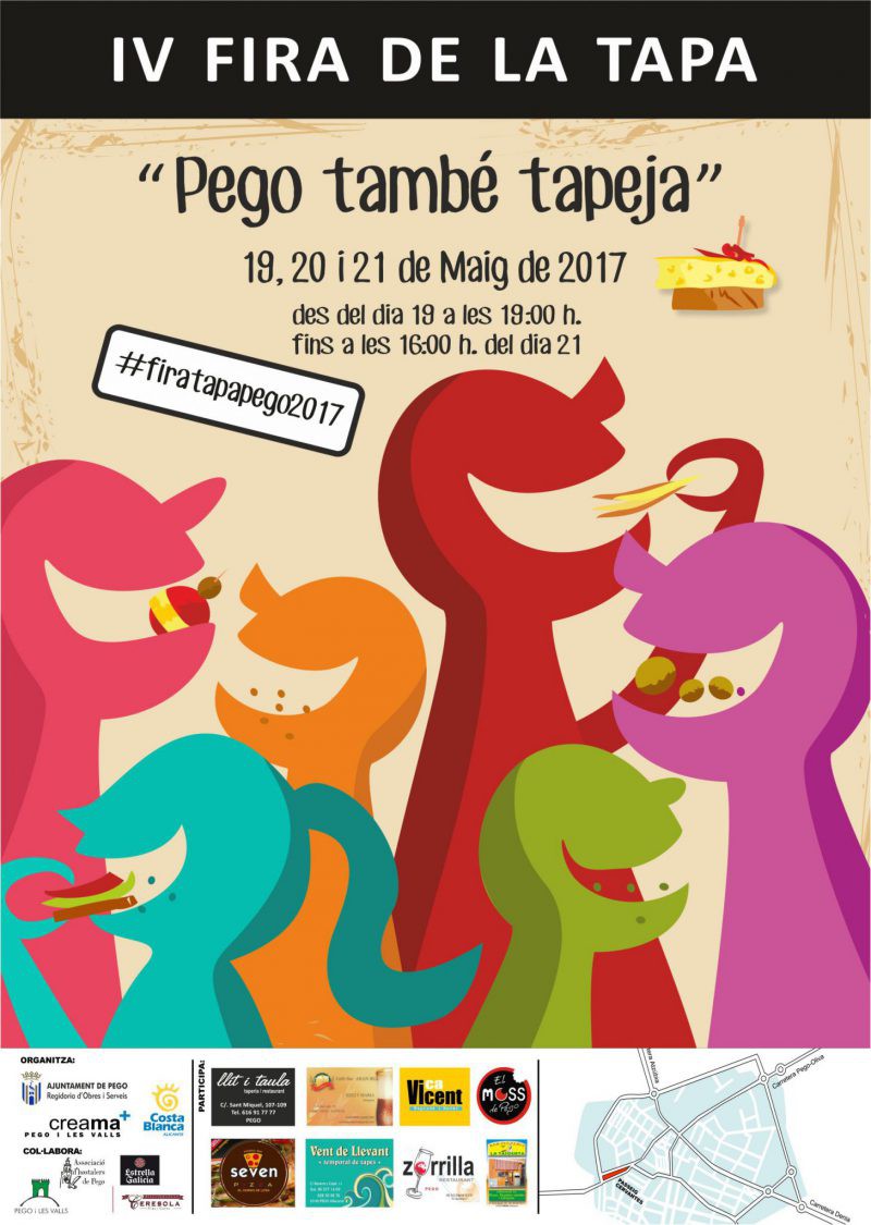 La IV Fira de la Tapa ‘Pego també tapeja’ vol seduir amb la imaginació i la innovació de les seues tapes a propis i estranys