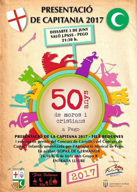 Presentació de la Capitania Mora 2017, a càrrec de la Filà Beduines Presentació de la Capitania Mora 2017, a càrrec de la Filà Beduines