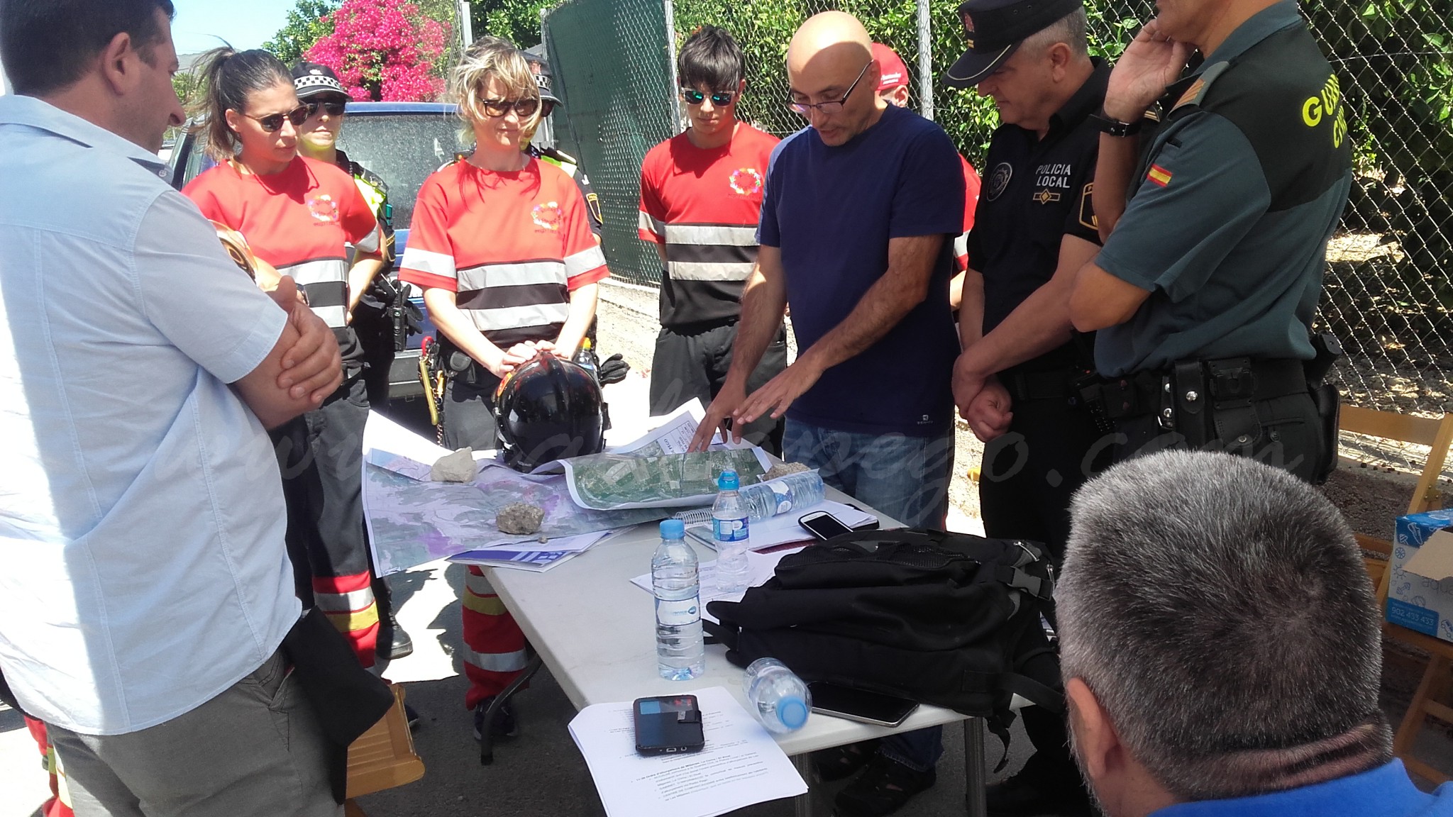 Pego posa en pràctica el Pla d’Actuació Municipal front al risc d’incendis Forestals amb un simulacre