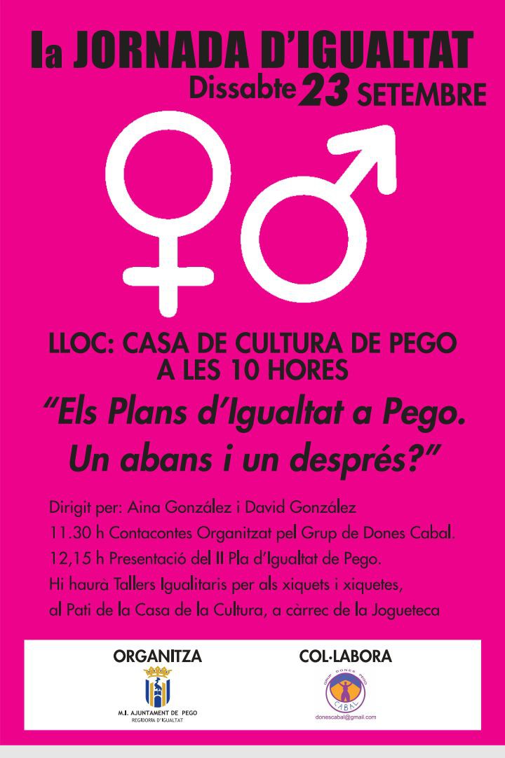 El II Pla d’Igualtat de Pego vol implicar a tota la societat pegolina
