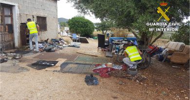 La Guàrdia Civil deté 3 hòmens i investiga altres 2 dones per robatoris en les localitats d’El Verger, Teulada i Benissa