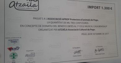 Atzaïla Associació Cultural dóna 1.300 euros a la protectora APROP