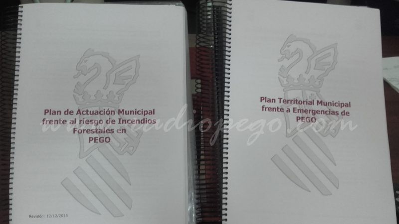 La Comissió de Protecció Civil homologa els plans municipals davant emergències i davant el risc d’incendis forestals de Pego