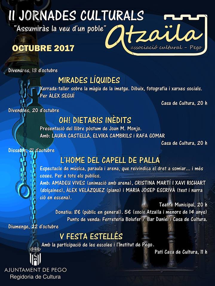 Este cap de setmana Pego celebra les II Jornades Culturals Atzaïla, ‘Assumiràs la veu d’un poble’