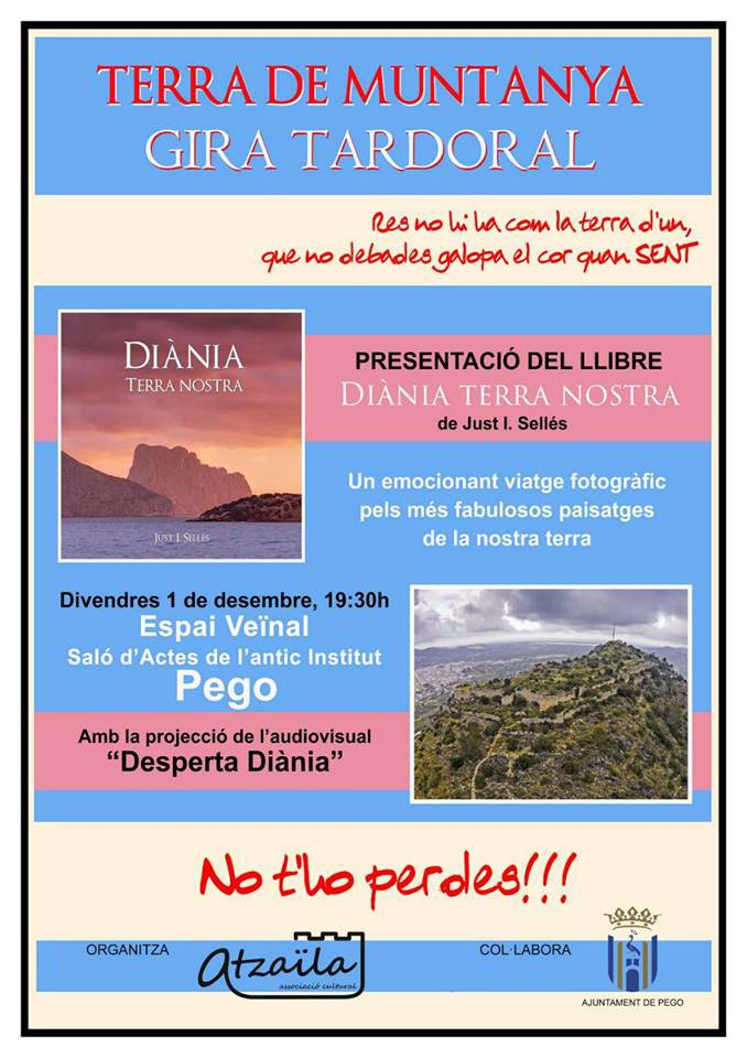 Presentació del llibre ‘Diània, terra nostra’ de Just Sellés Presentació del llibre ‘Diània, terra nostra’ de Just Sellés