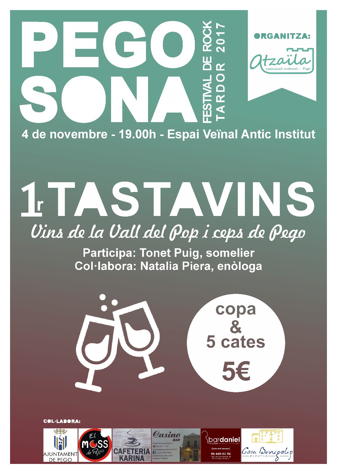 Pego Sona: 1r Tastavins i concert de Neuròtics