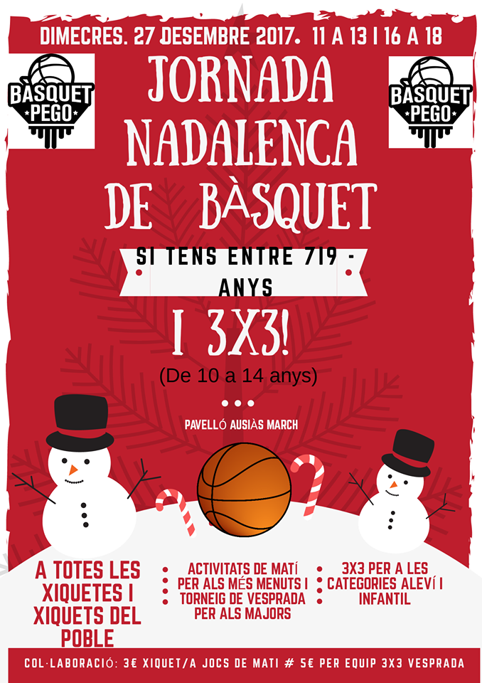 Jornada nadalenca de bàsquet a Pego