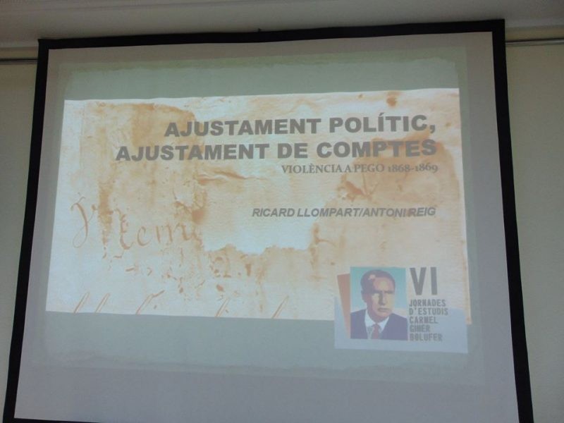 ‘1868-1869: Ajustament polític i ajustament de comptes a Pego’
