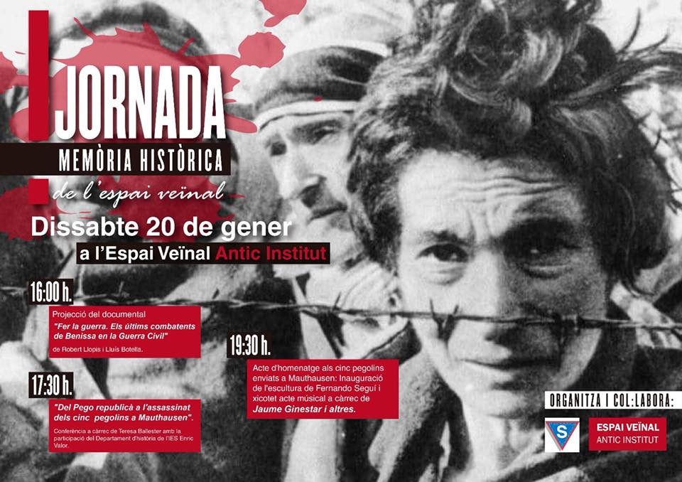 I Jornada Memòria Històrica de l’Espai Veïnal Antic Institut de Pego I Jornada Memòria Històrica de l’Espai Veïnal Antic Institut de Pego