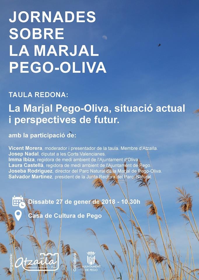 Jornades sobre la Marjal Pego-Oliva.