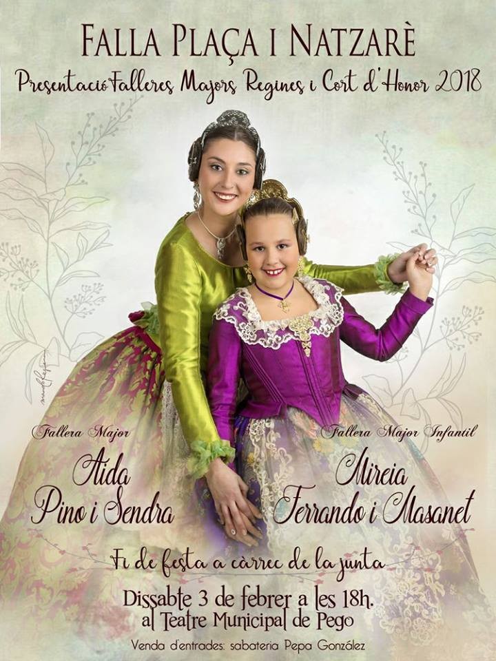 Presentació de les Falleres Majors de la Falla Plaça i Natzarè