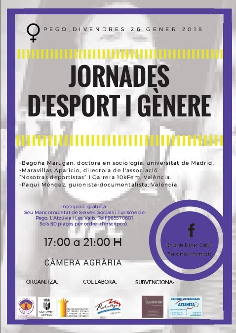 Jornades sobre Esport i Gènere a Pego Jornades sobre Esport i Gènere a Pego