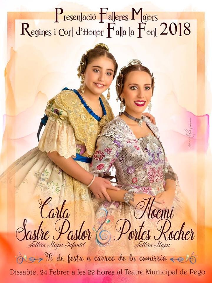 Presentació de les Falleres Majors de la Falla La Font