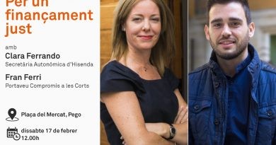 Compromís per Pego parla sobre finançament autonòmic durant la celebració del dia de la crosta