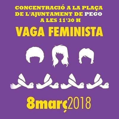 Cabal convoca una concentració per la igualtat real entre dones i homes demà dijous, a les 11.30h., a la plaça de l’Ajuntament