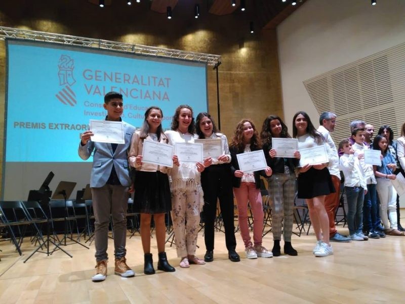 7 alumnes de Pego reben el Premi Extraordinari al Rendiment Acadèmic