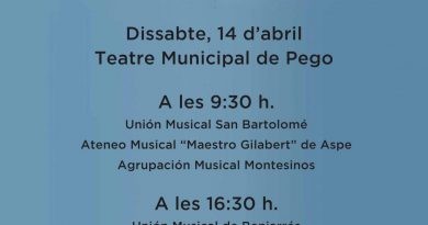 Pego acull el Certamen Provincial de bandes, un dels actes més prestigiosos de la música de banda