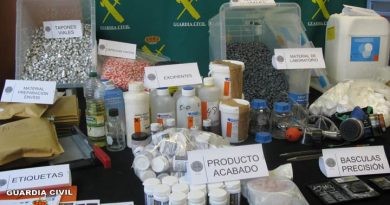 La Guàrdia Civil desmantella el major laboratori de drogues sintètiques a Espanya a la Marina Alta