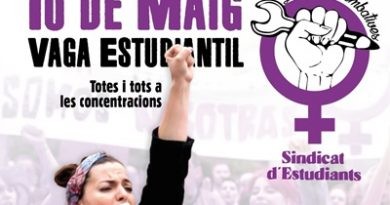 L’alumnat de l’IES Enric Valor de Pego s’ha sumat a la vaga convocada pel Sindicat d’Estudiants contra la sentència de la Manada