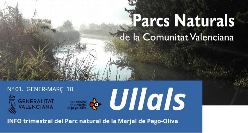 Naix ‘Ullals’, el butlletí informatiu trimestral sobre el Parc Natural de la Marjal de Pego-Oliva