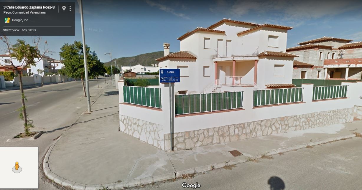 Pego canviarà el nom del carrer Eduardo Zaplana, «carrer la Crosta» és la proposta socialista que es decidirà en un procés de participació ciutadana