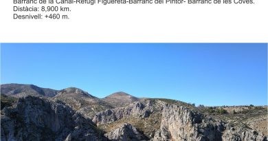 El Centre Excursionista de Pego dissenya una nova ruta senderista circular, la Ruta dels Barrancs de Pego
