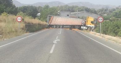 Tallada la carretera Pego-Oliva i viceversa pel creuament d’un camió a l’altura de la Conga