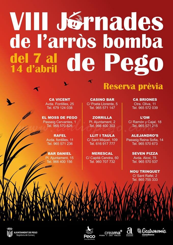 VIII Setmana de l’arròs Bomba de Pego