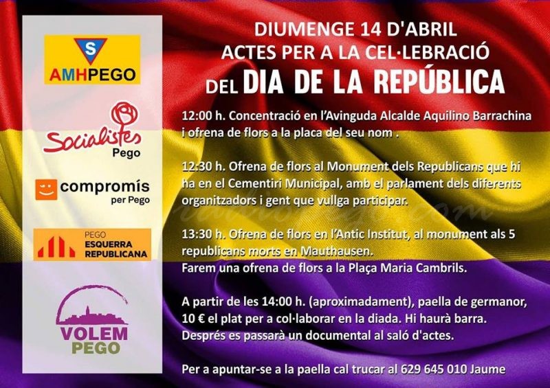 Celebració del Dia de la República a Pego