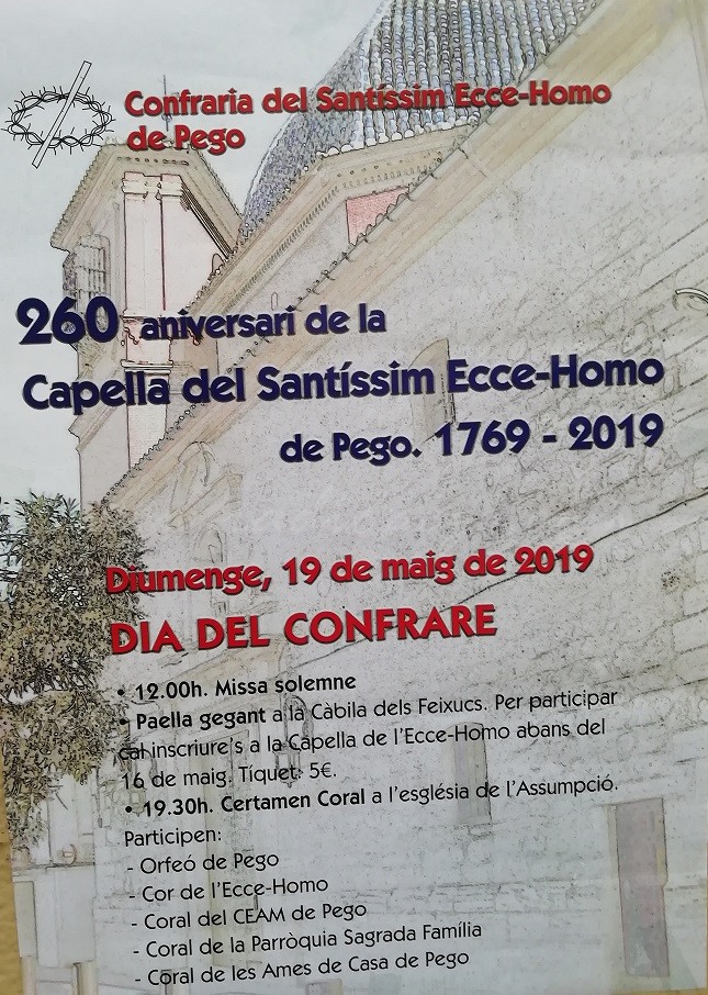 260 Aniversari de la Capella de l’Ecce-homo