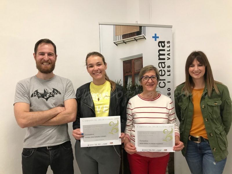 Rosa Maria Alemany i Maria José Sendra han guanyat els premis de la Campanya del Dia de la Mare