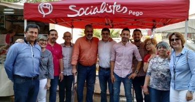 Patxi López visita Pego per a recolzar la candidatura d’Enrique Moll
