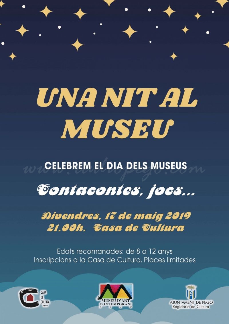 Pego celebrarà el divendres, dia 17, el Dia dels Museus