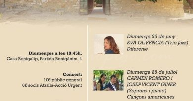 Atzaïla ha organitzat el Cicle Musical Casa Benigalip, a benefici d’Acció Urgent