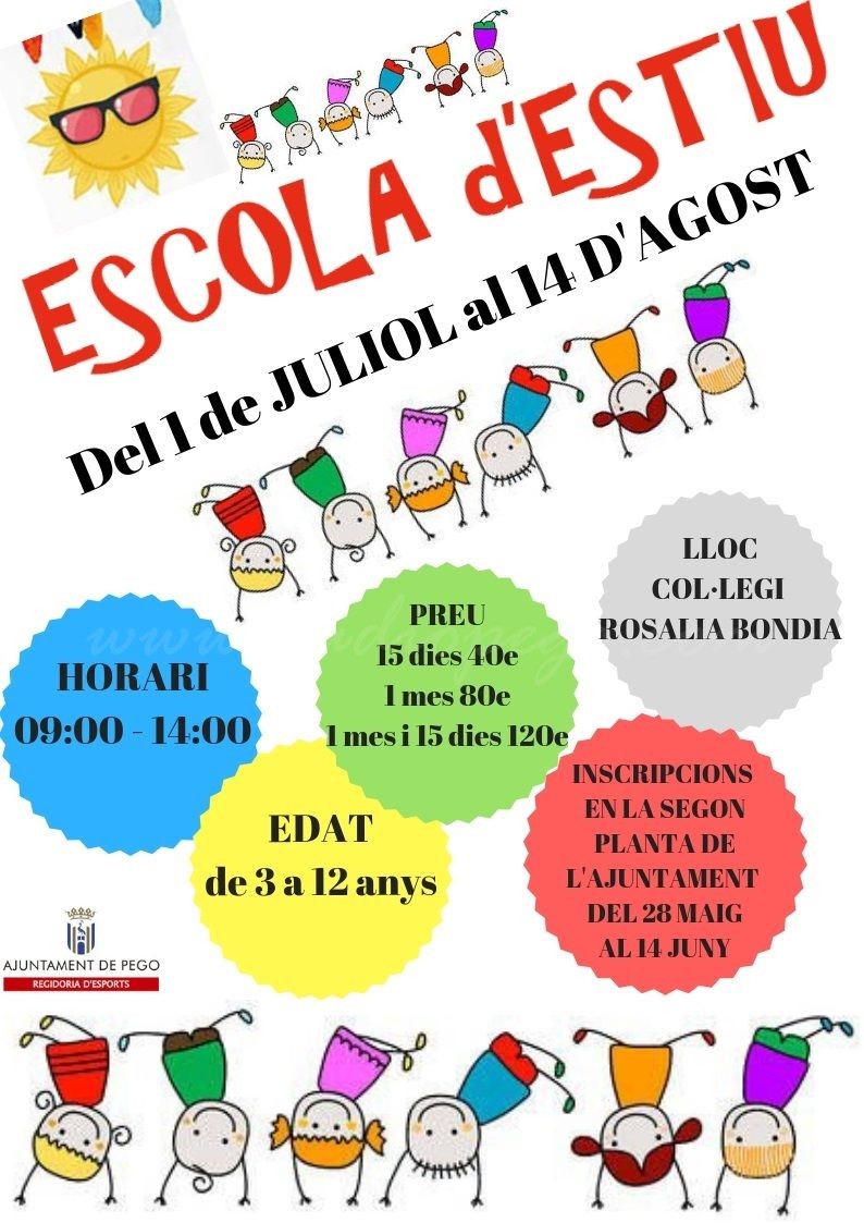 Finalitza el termini d’inscripcions per a l’Escola municipal d’estiu