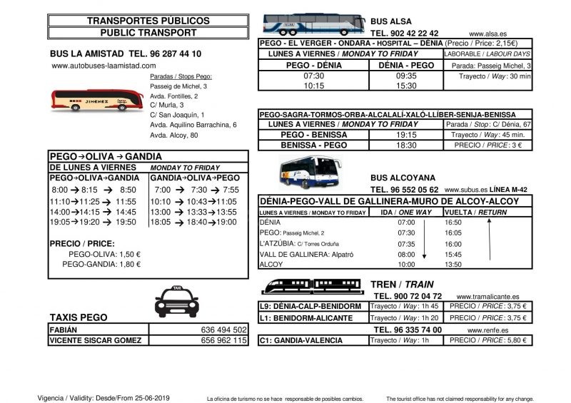 Dimarts començarà l’horari d’estiu en els transports públics