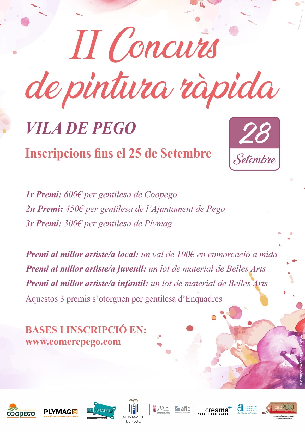 Obert ja el termini d’inscripcions per al Concurs de Pintura Ràpida