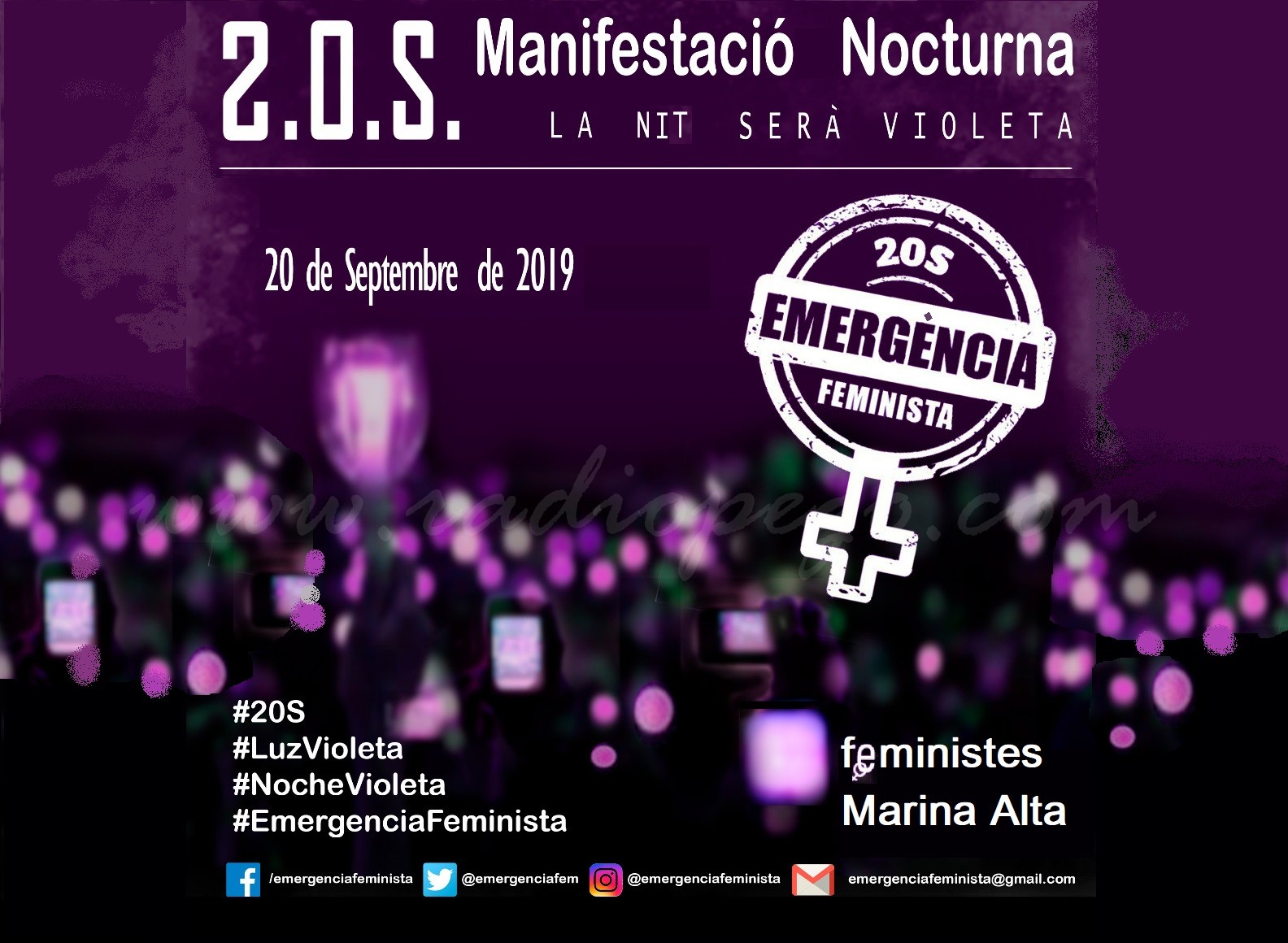 Dones Cabal ultima els preparatius de la Nit Violeta a Pego