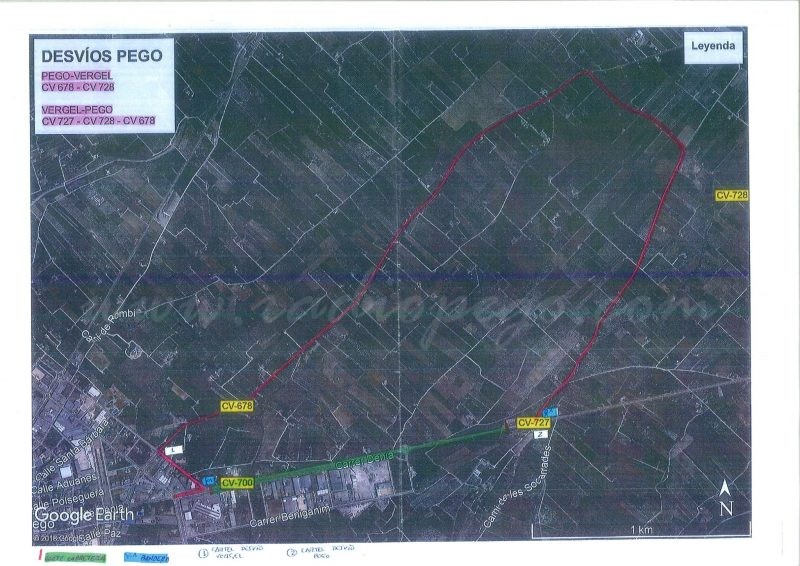 El primer tram de la carretera a Dénia estarà tallat dilluns i dimarts per obres d’asfaltat