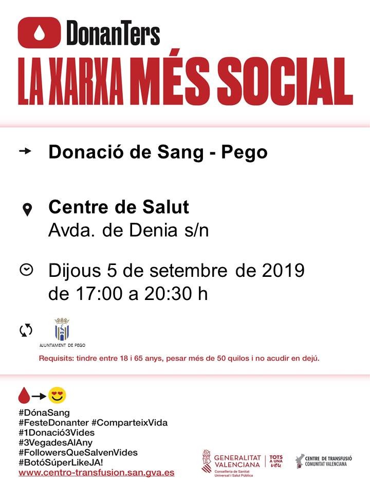 Donació de sang a Pego