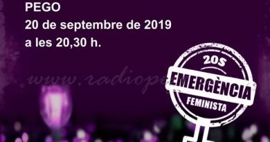 Dones Cabal celebrarà el 20 de setembre la Nit Violeta a Pego