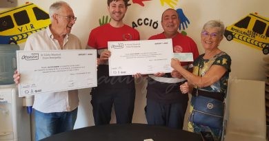 Atzaïla dóna a Acció Urgent 1.000€  recaptats en el Cicle Musical Casa Benigalip