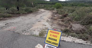 Comencen les obres de condicionament de la carretera que uneix Pego i les valls