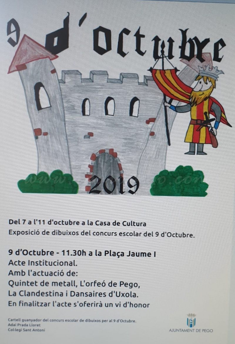 Acte institucional del 9 d’Octubre a la plaça Jaume I
