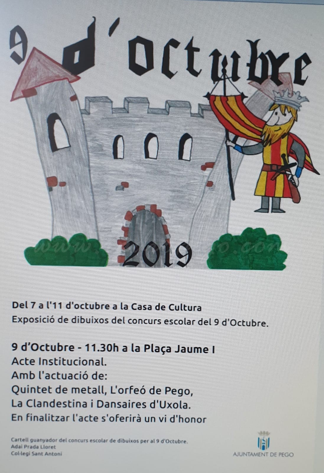 Acte institucional del 9 d’Octubre a la plaça Jaume I
