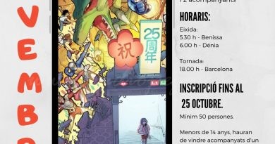 Viatge a la Fira del Manga de Barcelona, per als joves de la comarca