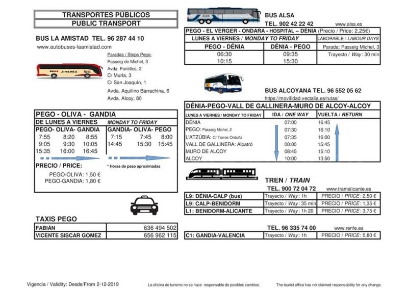 Nous horaris en els transports públics a partir de dilluns