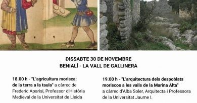 A Benialí el dissabte es parlarà de cóm vivien els moriscos