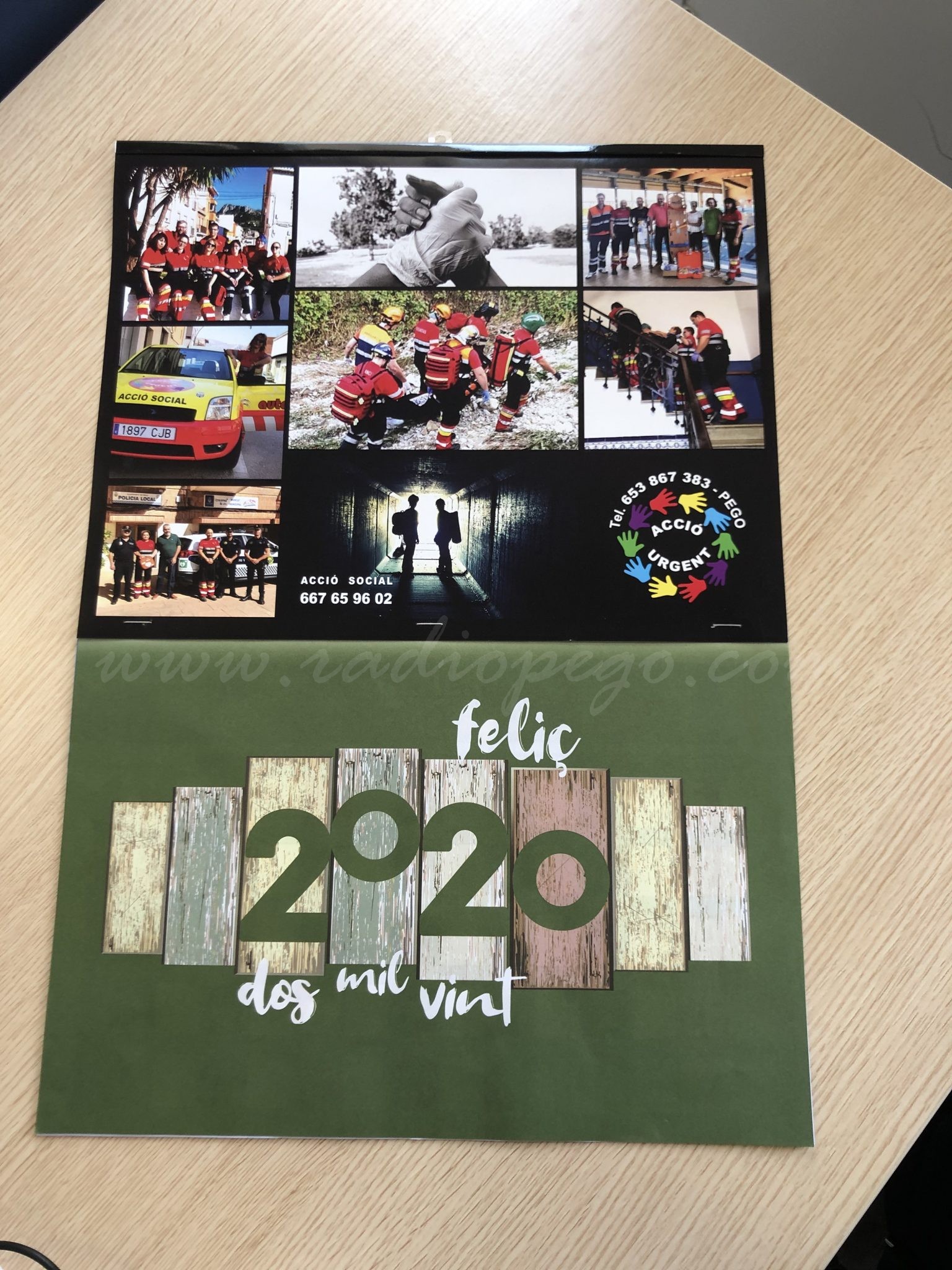 Acció Urgent posa a la venda el seu calendari solidari per a recaptar fons